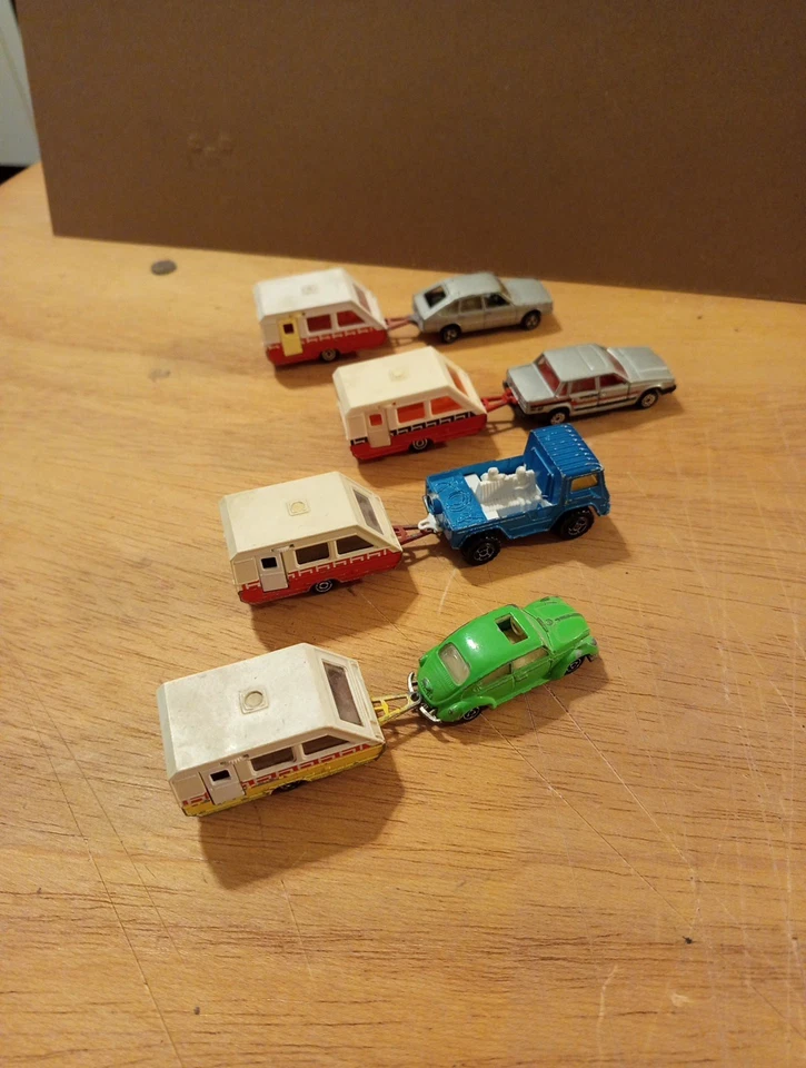 MAJORETTE LOTTO MODELLI VARI ANNI 70/80 CON ROULOTTE - Immagine 3 di 3