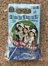 Disney It's a Small World Peace on Earth Holiday Pin 2025 Limited Edition