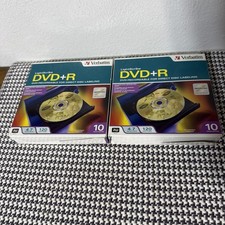 2x Verbatim LightScribe DVD R Recordable Media 4.7GB 16X 120min 10 Disc Pack
