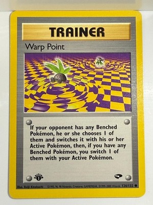 Warp Point 126/132 Common Gym Challenge Pokemon 1st Edition NM
