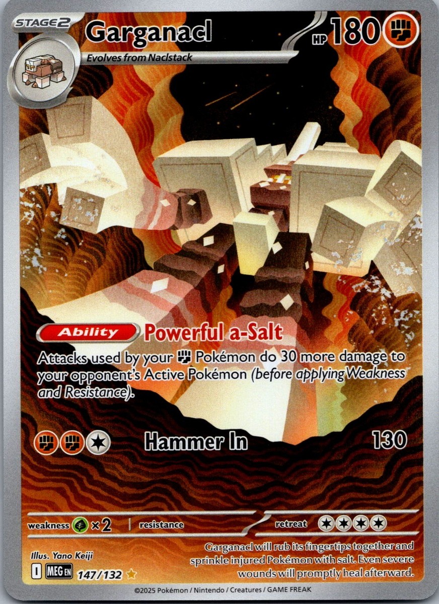 GAGAN×MioYanase / Swallow egg chain tall Garganacl 147/132 ME01: Mega Evolution Illustration Rare NM | eBay