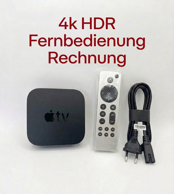 Apple TV 4K 32GB A1842 - Schwarz - Inkl. neuem Zubehör & MwSt. - Geprüft