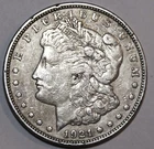1921-D Morgan Silver Dollar - Extra Fine - Details - #9813D
