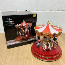 Noma 25cm Animated Musical Carousel Multi Coloured LED in Original Box Christmas