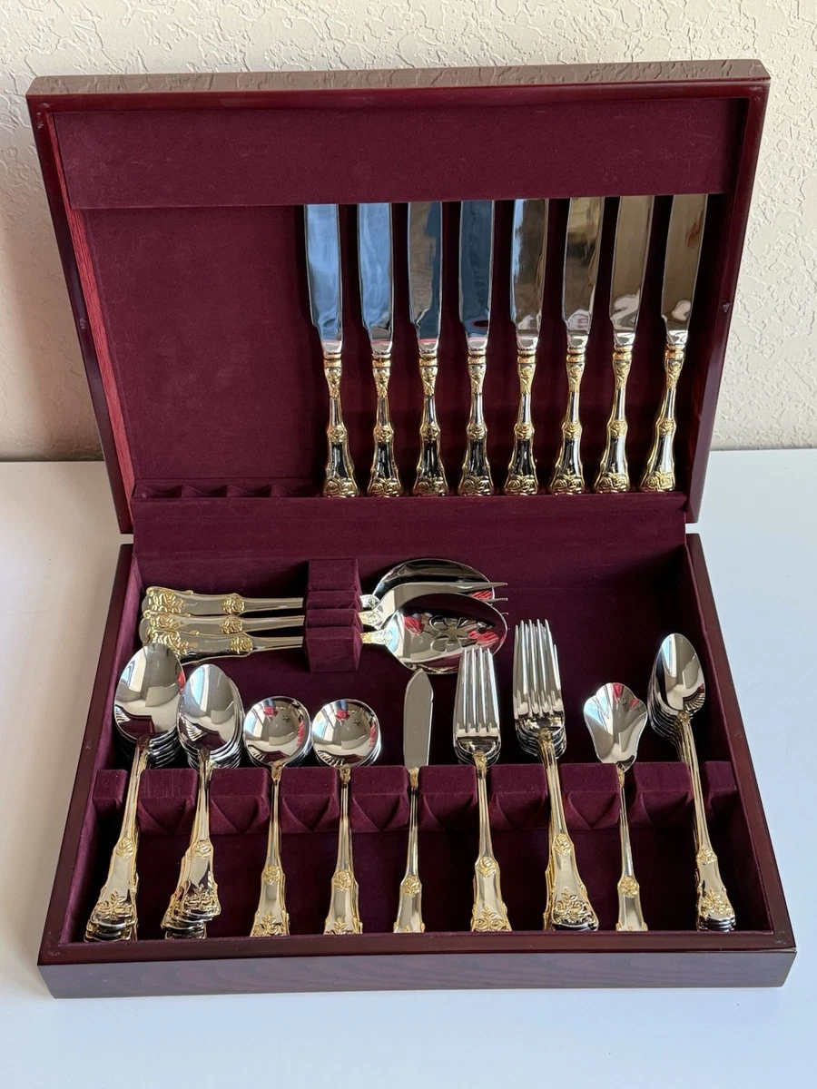   Old Country Roseサービングカトラリー Royal Albert Old Country Roses Beautiful Silverware Set, 20 Pieces