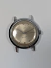 Vtg Timex Watch Men's 34mm Silver Tone 60s Manual Wind RUNNING