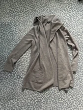 Repeat Cashmere Hooded Sweater Cardigan Size 42 L Large