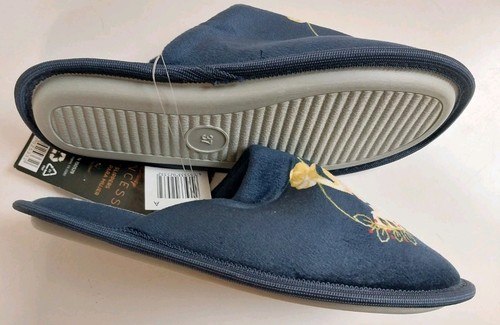 Damen-Hausschuhe Disney Prinzessin blau Aschenputtel RÜCKENFREI Slipper Damengröße 6 - Bild 7 von 7