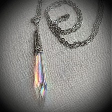 🌹Elbenschmuck, Mittelalterschmuck, Kristall Pendel Arwen Abendstern 