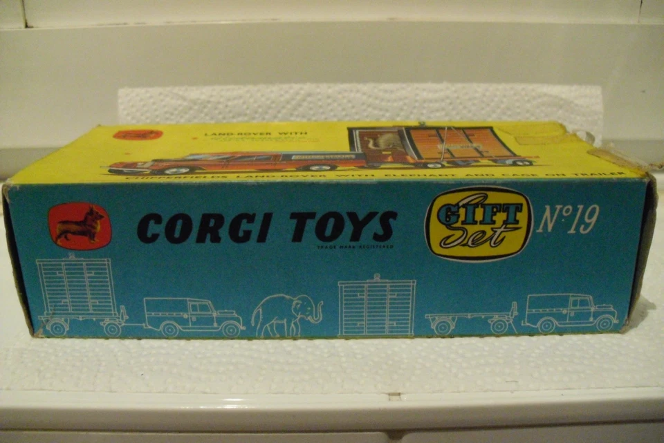 Corgi Toys GS 19 Chipperfields Land Rover with Elephant and Cage on Trailer OVP - Bild 4 von 4