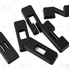 6Pcs/Set ABS Plastic Overlays Letters For 2021+ Bronco Sport Emblem Matte Black