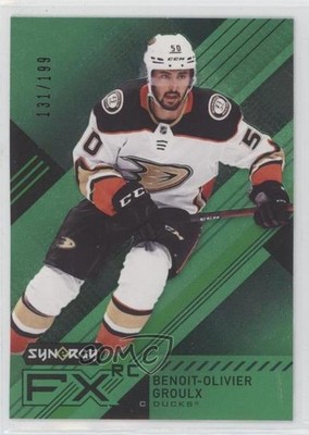 2021 Upper Deck Synergy FX Rookies Green 131/199 Benoit-Olivier Groulx RC 13i9