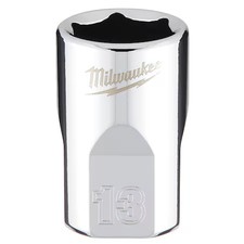 Milwaukee Tool 45-34-9083 3/8 In. Drive 13Mm Metric 6-Point Socket With Four