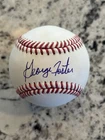 George Foster Signed OML Baseball Cincinnati Reds, Sweet Spot, Schwartz COA