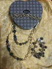 Brighton NWT Contempo Chic  Necklace,Bracelet & Tin•Deep Sea Blue Goldtone Links — photo 7