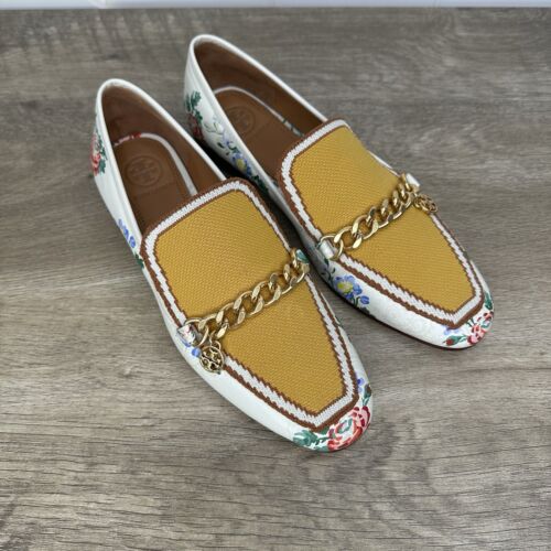 Mocasines Tory Burch Mini Benton Charm Cachemira Francesa Floral Dije 20MM Talla 6 NUEVO - Imagen 2 de 12