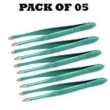 Pack of 05 Forgica Professional Stainless Steel Tweezers