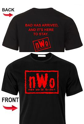 #ad New World Order T Shirt nWo Logo WCW Professional Wrestling T Shirt Tee $22.95