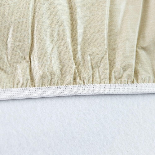 Vinyl Tablecloth with Umbrella Hole Round Fitted Table 40-44 Inch Champagne - Picture 6 of 24