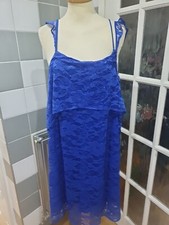 Womens Blue Mango Tank Dress - size XL, 16UK