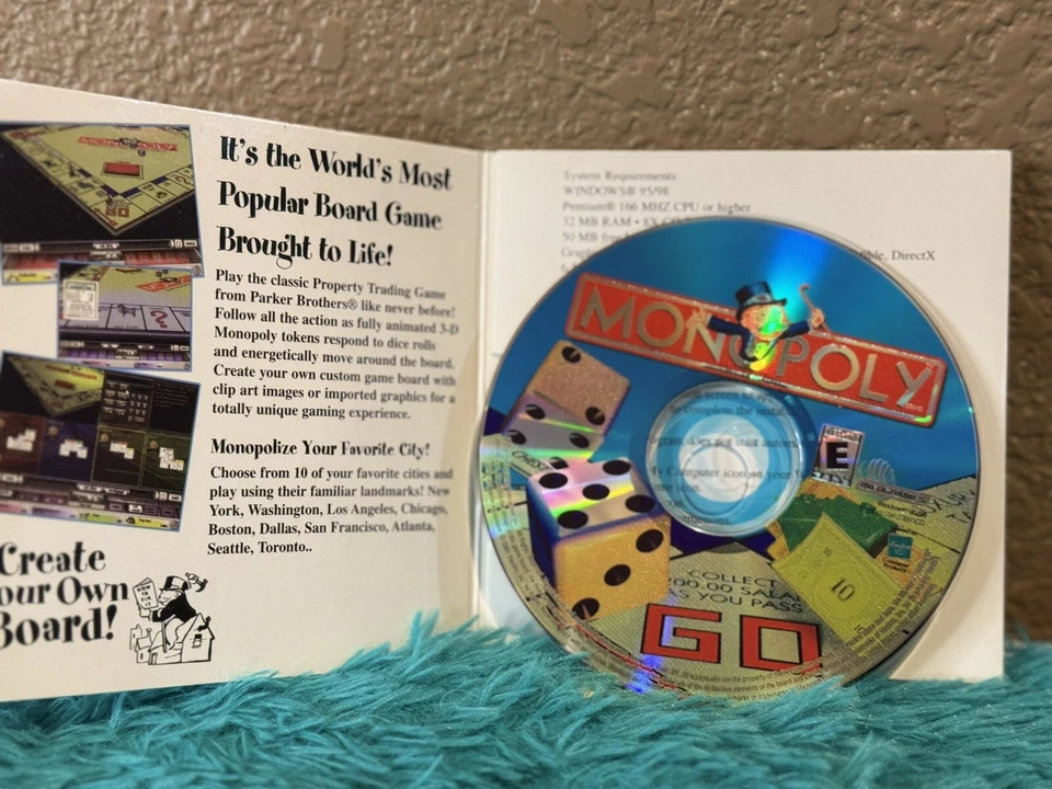 Monopoly PC CD-ROM 2001 in Live Action 3D - Windows 95/98 - Image 3 of 4