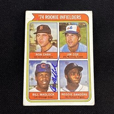 BILL MADLOCK 1974 TOPPS ROOKIE SIGNED AUTOGRAPHED CARD #600 CUBS