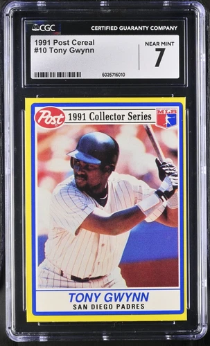 1991 Post Cereal #10 Tony Gwynn (HOF) CGC 7
