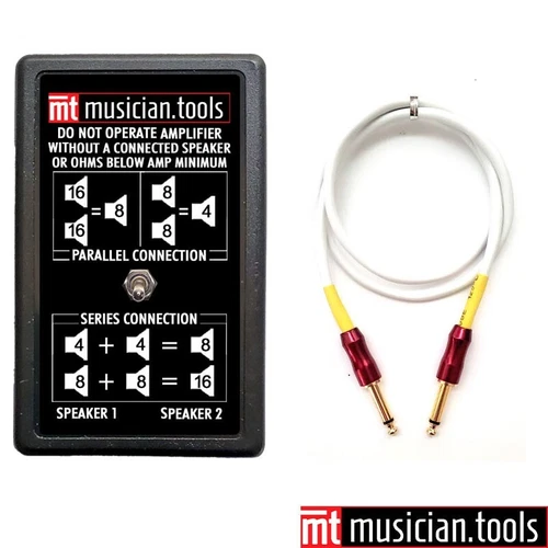 Musician.Tools Speaker Expander for Guitar & Bass Amplifiers with Speaker Cable