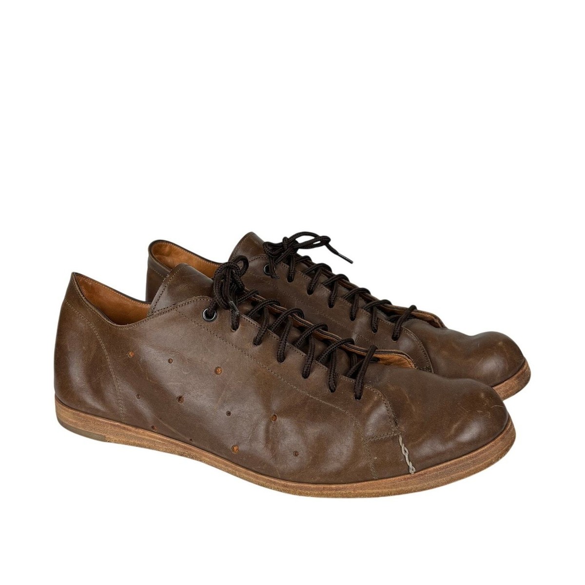 one piece leather dress shoes Santoni Men's Laurence One-Piece Leather Dress Shoes