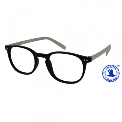Lesebrille mit Etui Junior Selection Schwarz-Grau (+2,0 dpt)