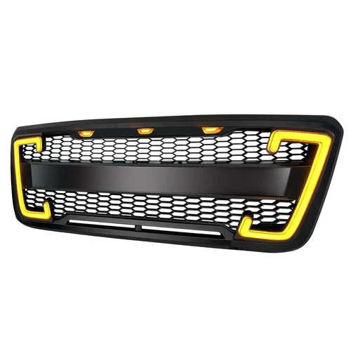 For F150 2004-08 Front Bumper Grill Raptor Style W/DRL&Turn Signal Lights New - Picture 3 of 6