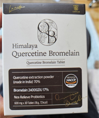LAB ON LAB Himalaya Quercetin Bromelain 600mg x 30 Tablets / 1 Month Supply