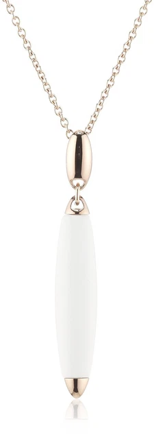 Collar de bisutería de piedra de ágata