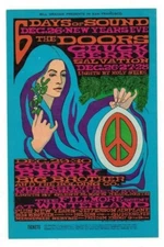 THE DOORS BIG BROTHER CHUCK BERRY 1967 WINTERLAND GRAHAM POSTCARD BG-99 N/M B-16