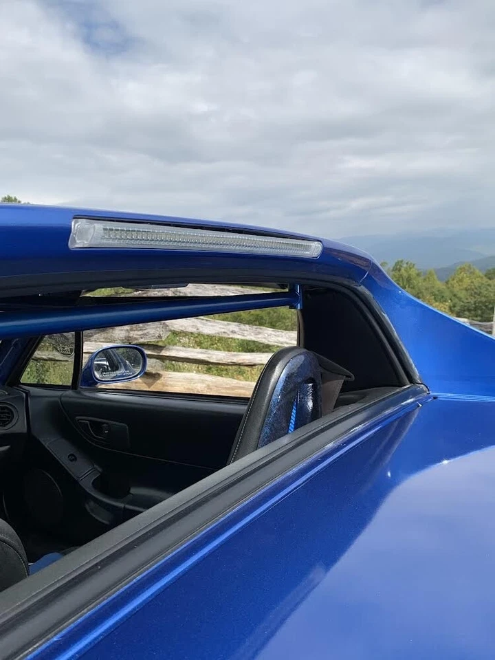 1993 1997 HONDA CRX CIVIC DEL SOL ALL CLEAR 3RD BRAKE LIGHT LENS W SCREW COVERS - Image 2 of 4