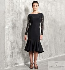 Chrisanne Clover LBD Amelie XS-M Women Ballroom Latin Rhythm Salsa Dance Dress