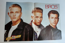 BROS Poster Pin up 1988 TV Week Australia 2 page Richmond Hill article
