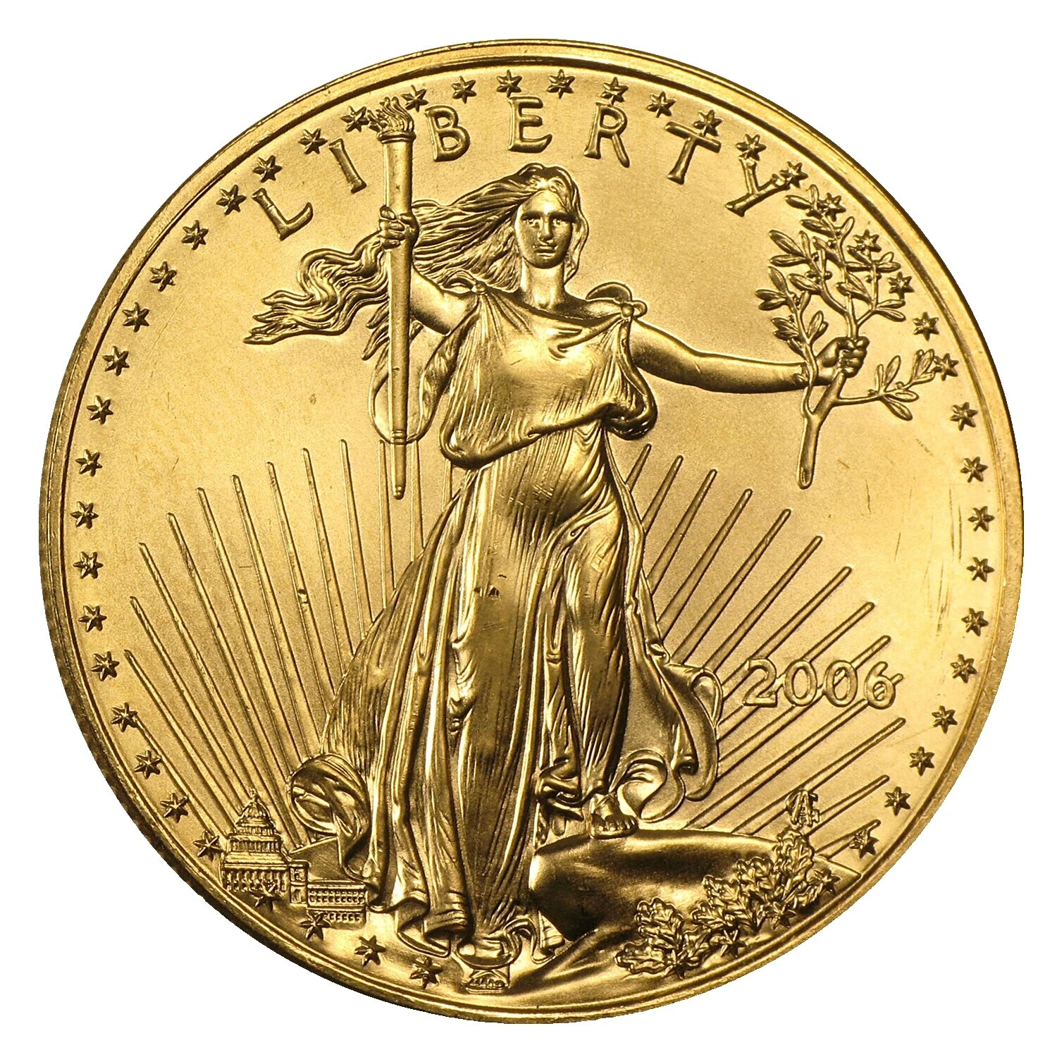 Uncertified 1 oz Precious Metal Content per Unit 2006 Gold Bullion Coins