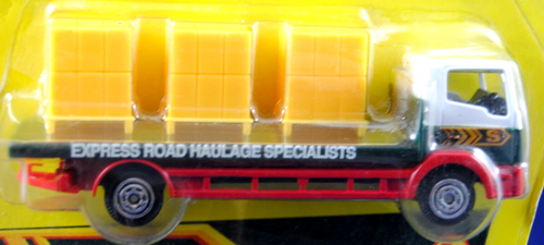 MINT CORGI 88402 DAF FLAT-BED +3 PALLET TRUCK in EDDIE STOBART + CURTAINSIDE BOX - Picture 4 of 11