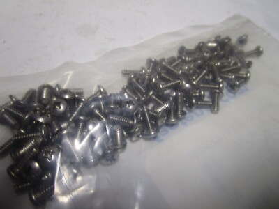 #6-32 x 3/8'' Phillips Pan Head Grade 18-8 Stainless Steel Machine Screw QTY 100