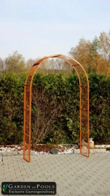 GARDENANDPOOLS Rosenbogen MALAGA Pergola Gartenbogen Rozenboog Arco da Giardino Rose Arches