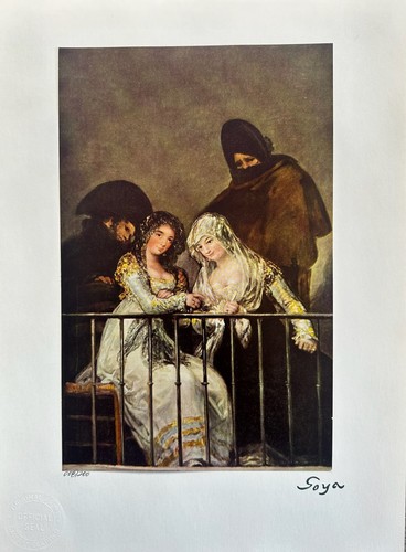 Francisco Goya Vintage Print, Majas on a Balcony, 1810-15 - Limited Edition - Picture 2 of 9