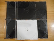 STANDARD Qty 6 slim CD 5" x 5 1/2" Jewel Case Lot