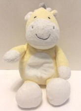 HTF Carters Yellow White Grey Gray Plush Giraffe Soft Stuffed Baby Toy 61195