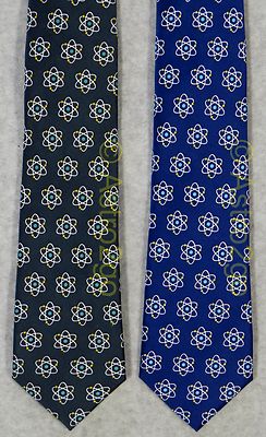 ATOMS QUANTUM PROTONS NEUTRONS ELECTRONS SCIENCE Wild Ties Microfiber Necktie
