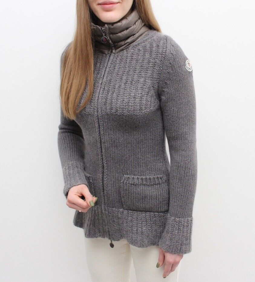 Women's MONCLER Maglione Tricot Cardigan Knit Wool Jacket Women's MONCLER Maglione Tricot Cardigan Knit Wool Jacket