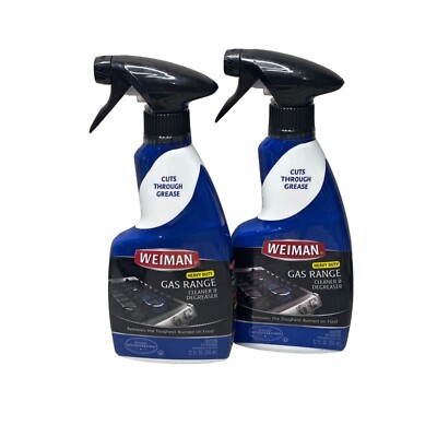 Weiman Heavy Duty Gas Range Cleaner & Degreaser 2 Pack 12 Fl Oz