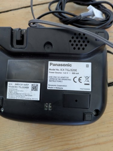 Panasonic KX-TGJ320EB Telefon bezprzewodowy, pojedyncza słuchawka i jednostka bazowa - Zdjęcie 2 z 4