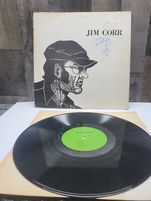Jim Corr Vinyl Record Signed 33rpm Johnny Walker Gypsy Country Bluegrass Folk