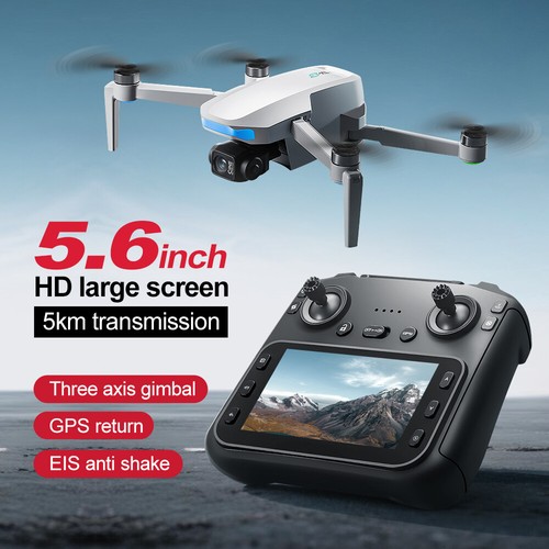 GPS Return 5.6" RC Screen 5G Three Axis EIS Stabilization 4K HD Camera Drone - Picture 6 of 26